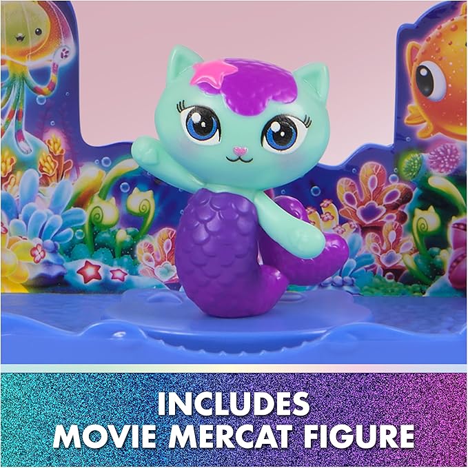 Gabby's Dollhouse: The Movie, MerCat's Spa-wesome Bathroom, Toy Figure, Dollhouse Accessories & Surprise Toy, Kids Toys for Girls & Boys Ages 3 and Up