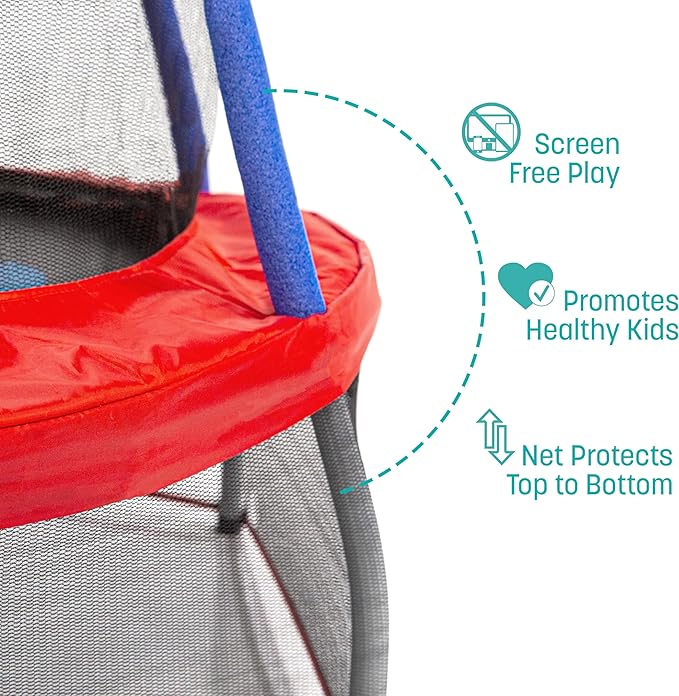 Mini Trampoline with Enclosure Net