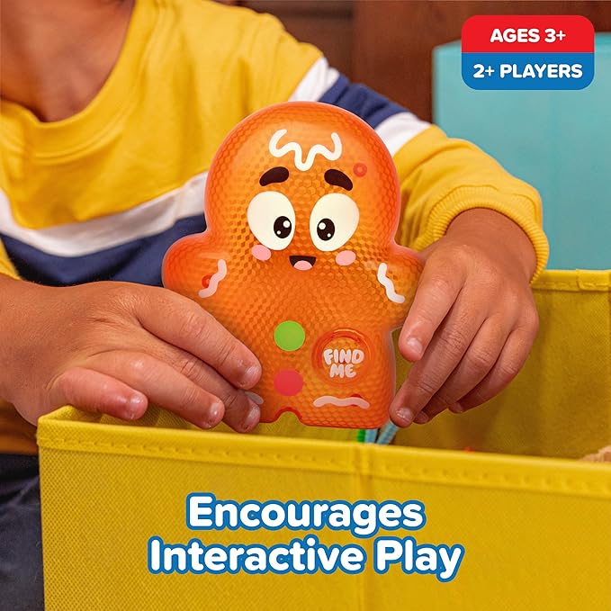 Silly Poopy & Friends™ Hide & Seek Gingerbread™ by Relatable, The Kid-Friendly Hide & Seek Game, Great Kids Games, Includes 1 Silly Gingerbread That Sings, Ideal for Toddler Toys and Education