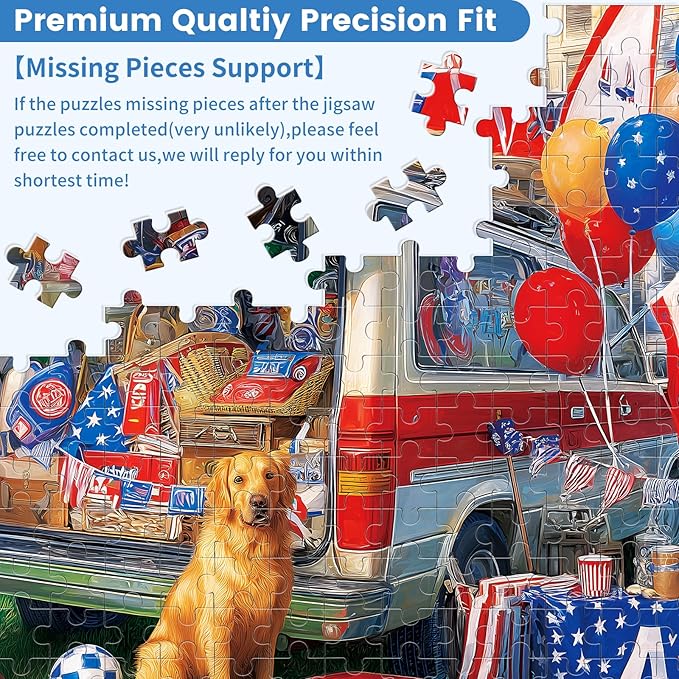 300 Piece Puzzles for Adults, American Football-Themed Jigsaw Puzzles, Backyard Tailgate Party Puzzle 300 Pieces, Must-Have Decor for Football Lovers, Challenging Gift for Football Fans, 20.5 * 15 in
