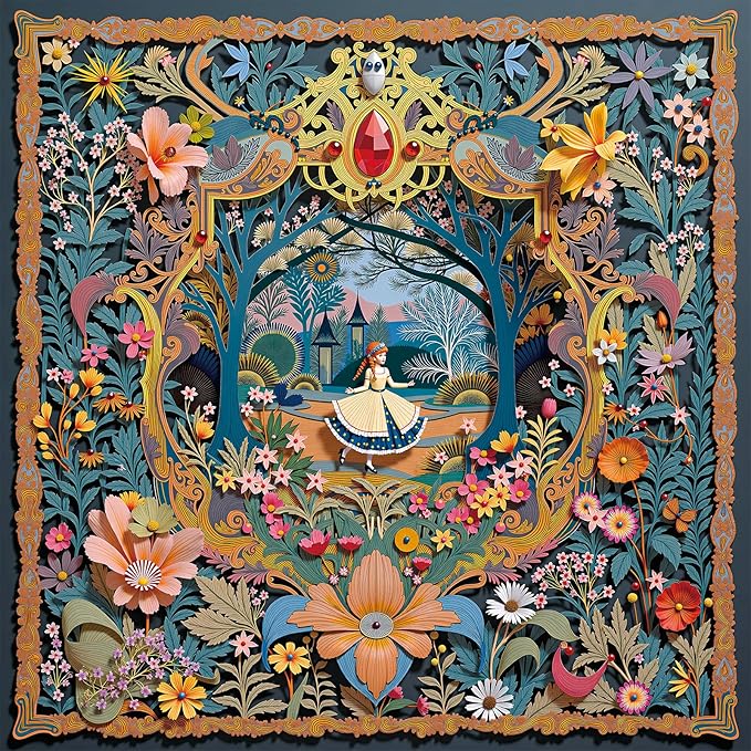 Fairyland Jigsaw Puzzles for Adults 1000 Pieces, Fairytale World Challenging Puzzles Perfect for Game Night, Great Gift Idea,Size 24x24 in