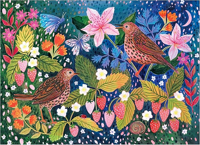 RoseArt - Soft Touch - Strawberry Thief - 1000 Piece Jigsaw Puzzle for Adults