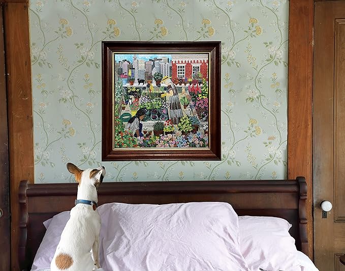 eeBoo 1000 Piece Puzzle - Urban Gardening Jigsaw Puzzle for Adults, Square 23" x 23" Made with Recycled Board & Vegetable-Based Ink