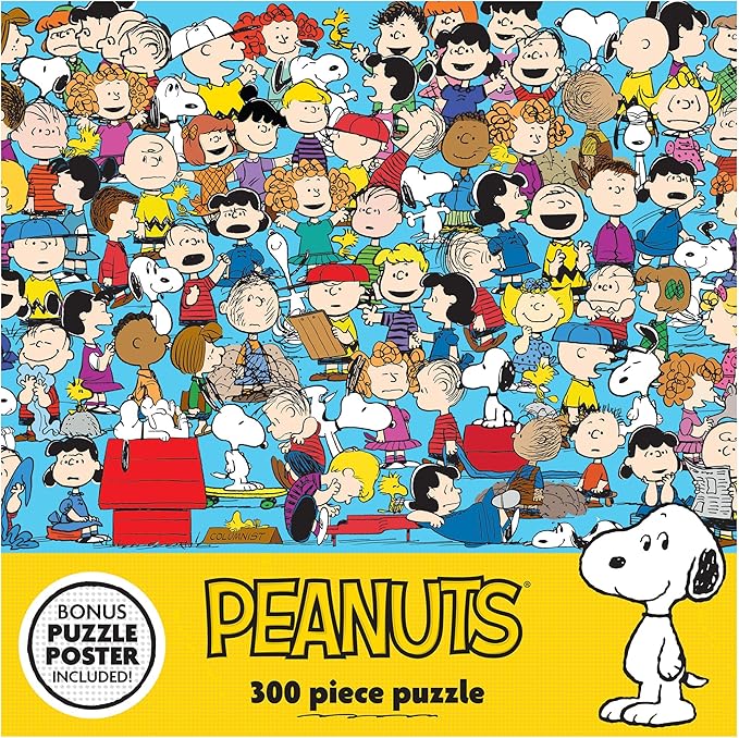 RoseArt - Peanuts - Peanuts Cast of Characters - 300 Piece Jigsaw Puzzle for Adults