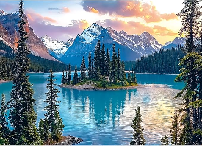 Blueforest Moraine Lake Puzzles for Adults 1000 Pieces, Canada Banff National Park Nature Landscape Jigsaw Puzzle, Difficult Challenging Puzzle 27.5x19.7 Inch Art Puzzle