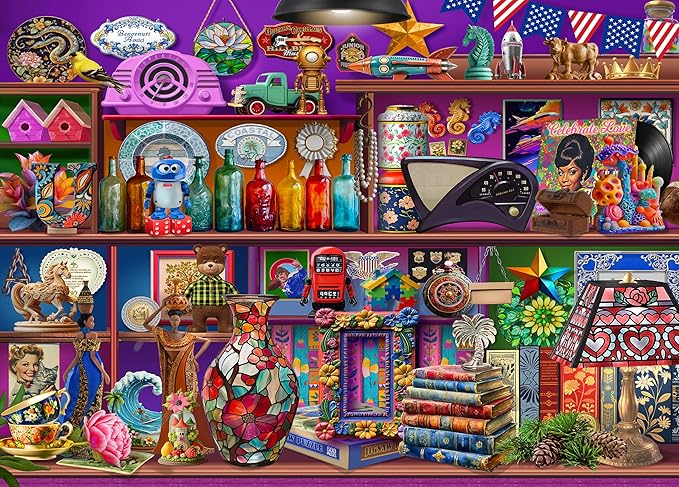 500 Piece Puzzles for Adults - Collected 2 Licensed by Chris Bigelow - Retro Puzzle Back to The Past