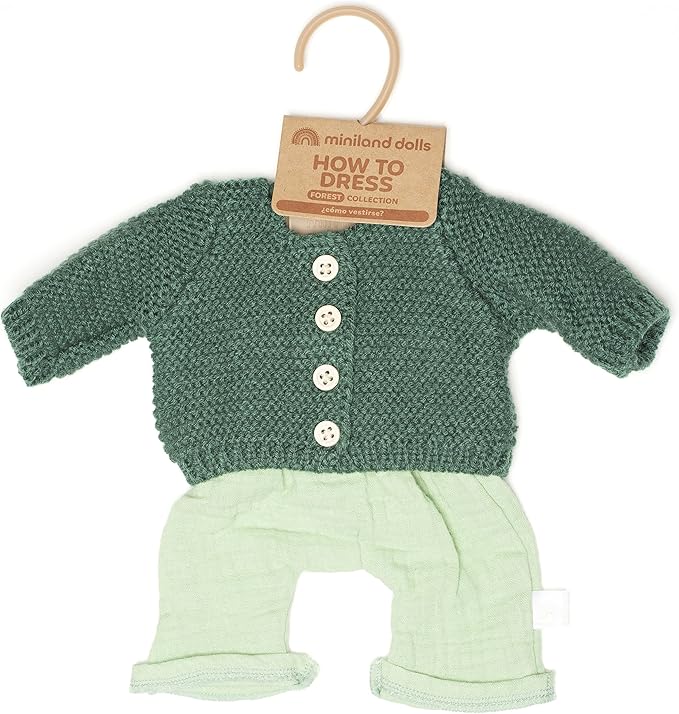Miniland Clothes for Dolls 15" Forest Boy Set