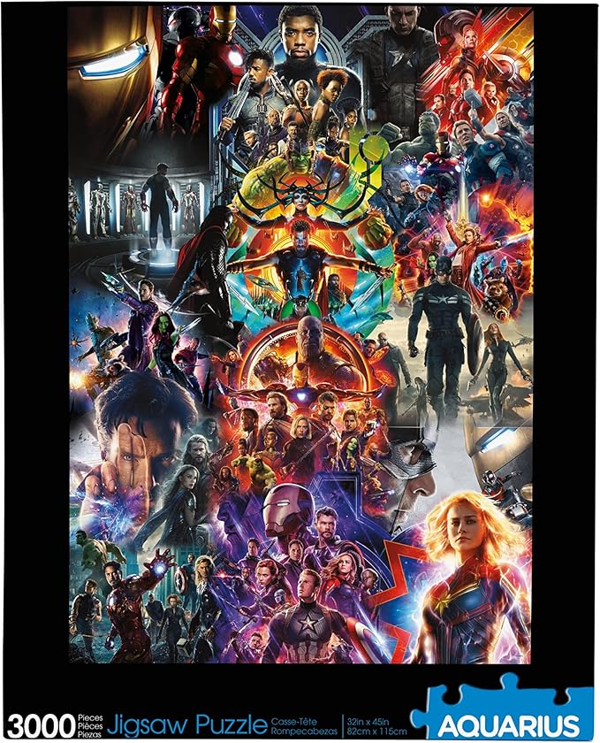 Aquarius Marvel Avengers Collage (3000 Piece Jigsaw Puzzle) - Glare Free - Precision Fit - Officially Licensed Marvel Merchandise & Collectibles - 32 x 45 Inches