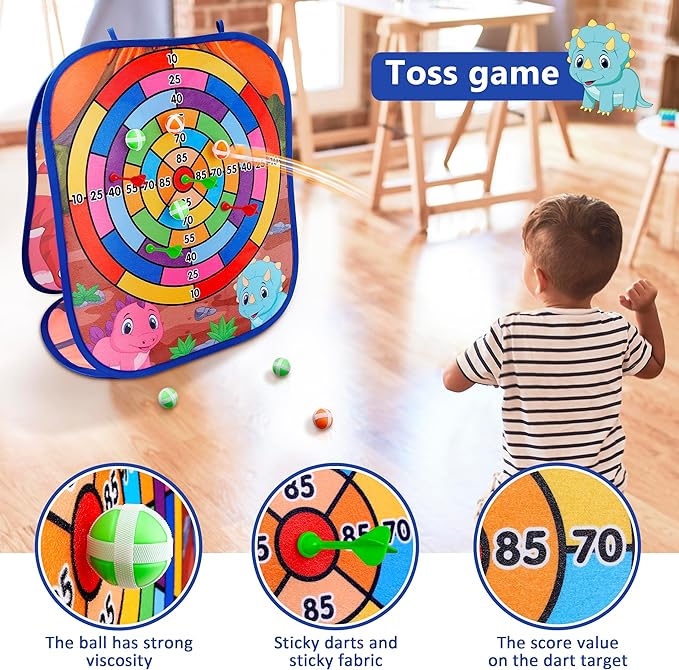 Animal Bean Bag Toss Game Toy Outdoor Toss Game, Family Party Party Supplies for Kids, Gift for Boys Birthday or Christmas for Toddlers Ages 3 4 5 6 Year Old