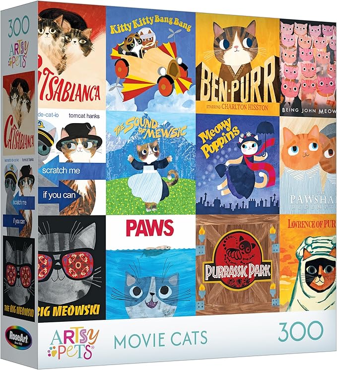 RoseArt - Planet Cat - Movie Cats - 300 Piece Jigsaw Puzzle for Adults