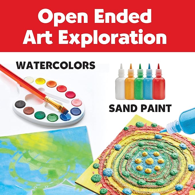 Faber-Castell 3D Sand Painting Kit for Kids: Create 5 Sand Art Pictures, DIY Arts and Crafts for Kids, Art Projects and Gifts for Girls and Boys (Ages 6+)