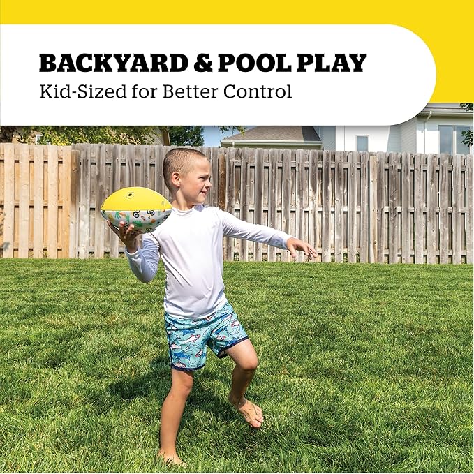 Minions Water Football Pool Toy, Kids Beach and Pool Football for Summer Water Games, Backyard, Parties, and Outdoor Play