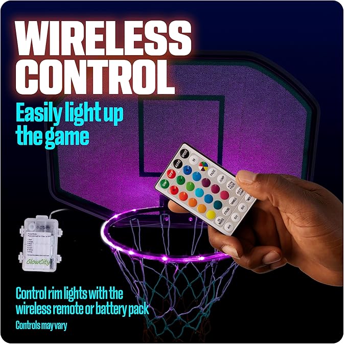 GlowCity Glow in The Dark Basketball - Size 5, 6, 7 Light Up Ball for Kids, Teens & Adults - Night Outdoor Games - Sports Birthday Gifts Ideas for Boys Ages 6 7 8 9 10 11 12 13 14 15