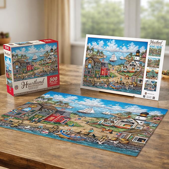 Baby Fanatics MasterPieces 550 Piece Jigsaw Puzzle for Adults, Family, Or Kids - Dockside Activities - 18"x24"
