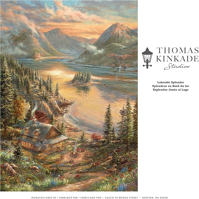 Ceaco - Thomas Kinkade - Lakeside Splendor - 1000 Piece Jigsaw Puzzle