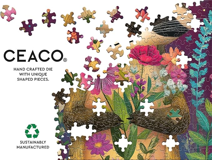 Ceaco - JK Stewart - Raccoon Cutie - 500 Piece Jigsaw Puzzle - Relaxing and Fun Activity for Adults