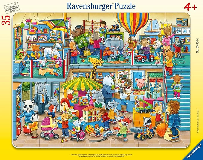 Ravensburger Animal Toy Store 35 Piece Frame Puzzle for Kids 4+