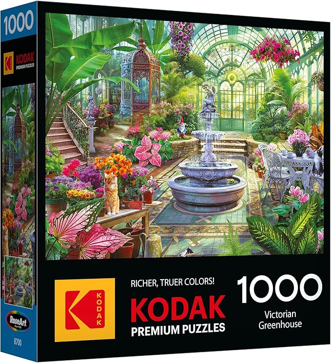 RoseArt - Kodak Premium - Victorian Greenhouse- 1000 Piece Jigsaw Puzzle for Adults