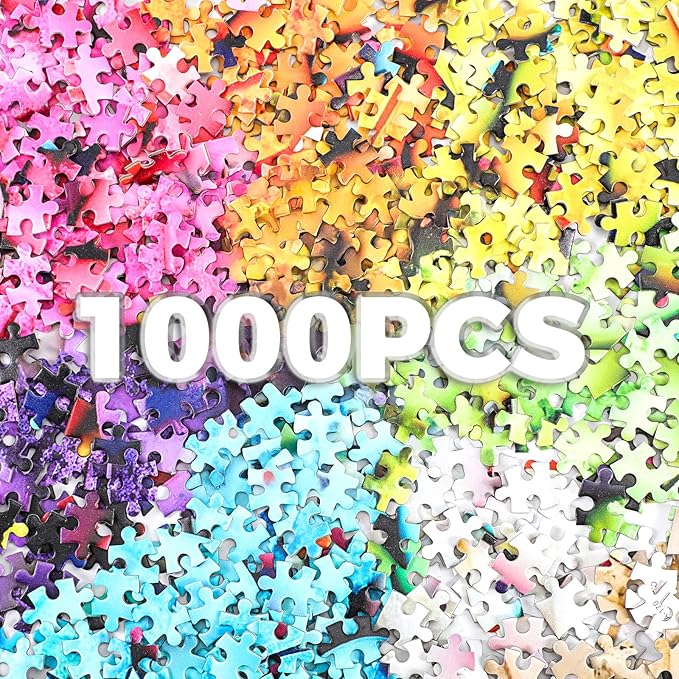 1000 Pieces Puzzle for Adults Cute Poodle Educational Family Jigsaw Puzzle Entertainment Toys, for Adults 20x28in
