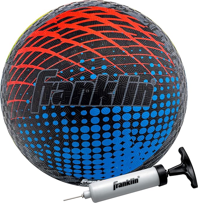 Franklin Sports Kids Playground Balls - Rubber Kickballs + Playground Balls For Kids - Great for Dodgeball, Kickball, 4 Square + Schoolyard Games - 8.5” Diameter