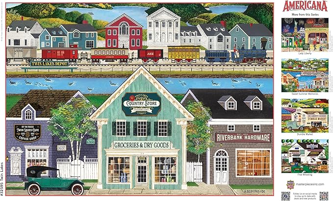 MasterPieces Twin Lakes Jigsaw Puzzle - 500 Piece EZ Grip, Adult Puzzle - for Adults