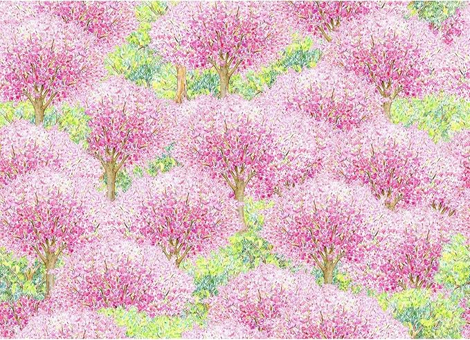 Puzzles for Adults 500 Pieces, Jigsaw Puzzle for Adults, Fun Challenging Family Puzzle, Hanging Cherry Blossom Puzzles, Interlock Perfectly No Dust, Gifts for Easter Parents Father's Day