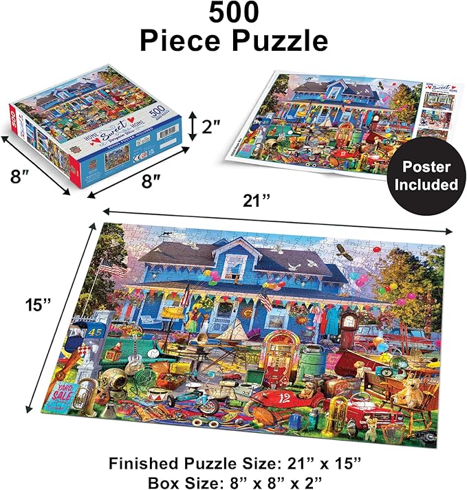 Masterpieces 500 Piece Jigsaw Puzzle for Adults, Family, Or Kids - Bargain Bliss - 15"x21"
