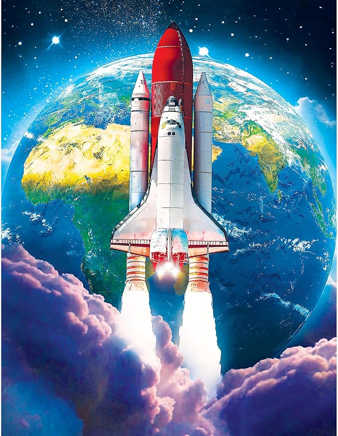 RoseArt - Kodak Premium - Space Shuttle Launch - 100 Piece Jigsaw Puzzle for Adults