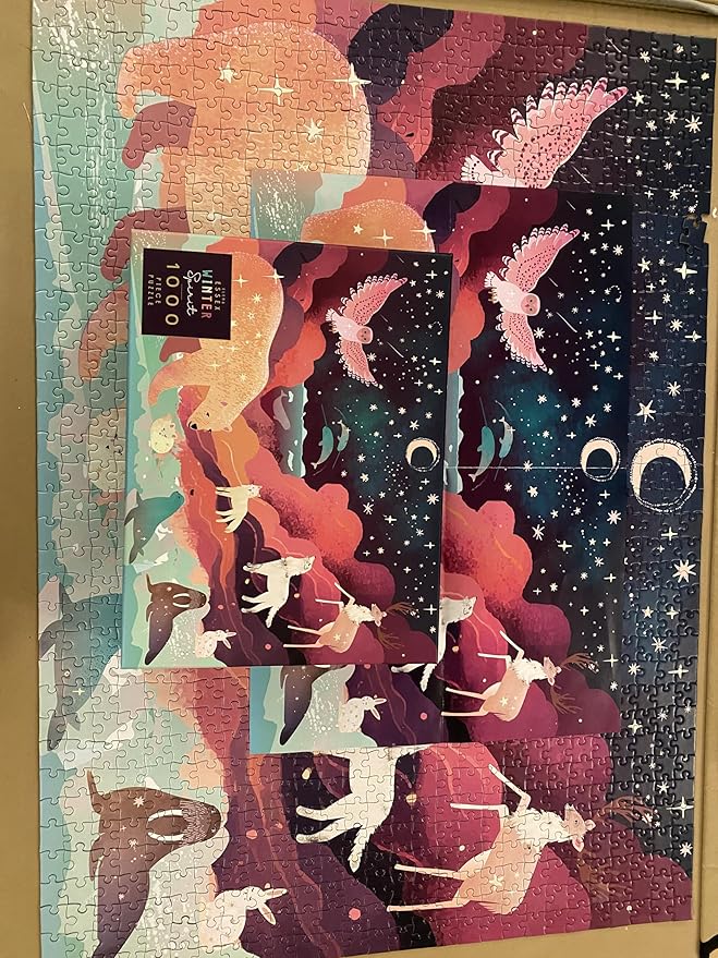 Elena Essex Puzzles for Adults - Zodiac Animals | 1000 Piece Puzzle | Jigsaw Puzzles 1000 Pieces | Dragon Animal Tiger Horse Cat Puzzle | Size 20x28 inches