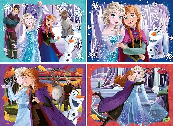 Ravensburger Disney Frozen 4x100 Piece Bumper Puzzle Pack for Kids 5+