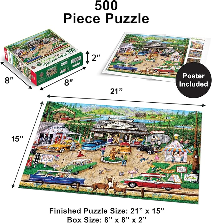 MasterPieces - 550 Piece Jigsaw Puzzle, The National Parks, Fun for Adults, Family, Kids, 18" x 24"