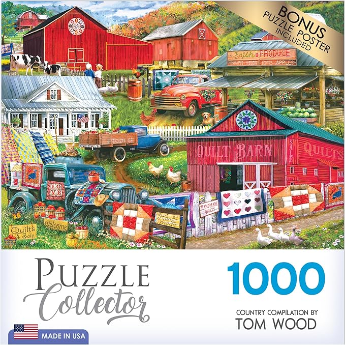 RoseArt - Puzzle Collector - Country Compilation - 1000 Piece Jigsaw Puzzle for Adults