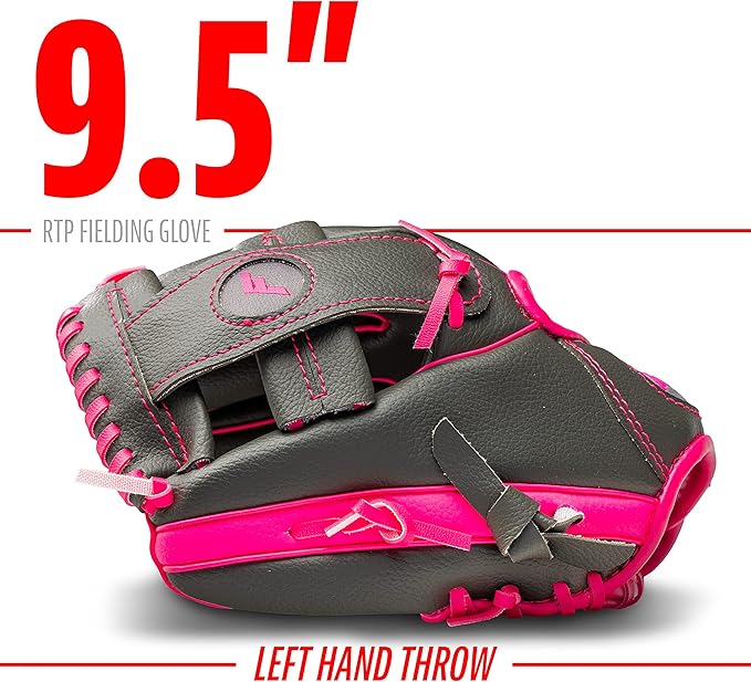 Franklin Sports Kids Baseball Gloves - RTP Youth Teeball Glove + Ball Set - Boys + Girls Teeball Mitt - Kids + Toddlers - 9.5"