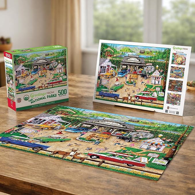 MasterPieces - 550 Piece Jigsaw Puzzle, The National Parks, Fun for Adults, Family, Kids, 18" x 24"