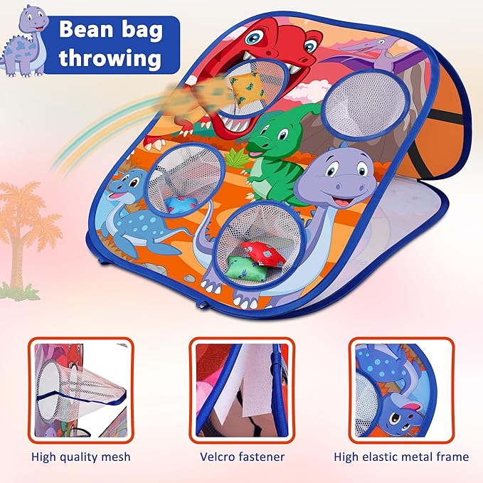 Animal Bean Bag Toss Game Toy Outdoor Toss Game, Family Party Party Supplies for Kids, Gift for Boys Birthday or Christmas for Toddlers Ages 3 4 5 6 Year Old