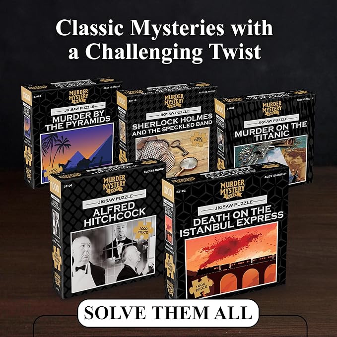 Murder Mystery Party, Classic Mystery Jigsaw Puzzle, Murder on The Hindenburg, 1,000 Piece Jigsaw Puzzle