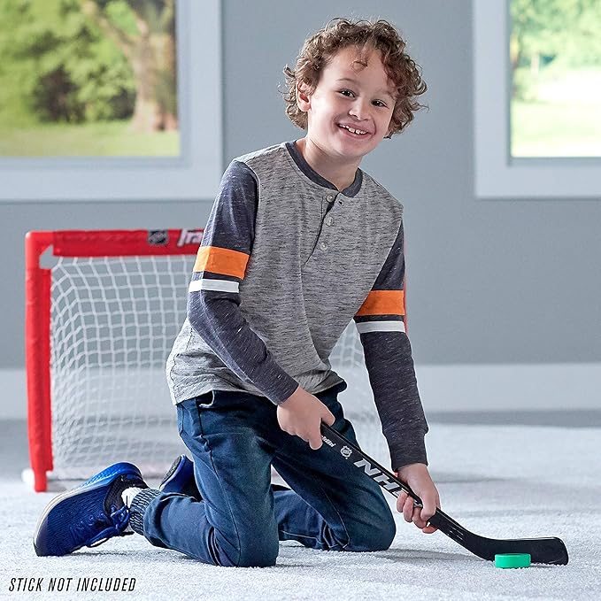 Franklin Sports Mini Foam Hockey Pucks - Indoor Knee Hockey Pucks for Kids - 3 Soft Foam Pack - Assorted Colors