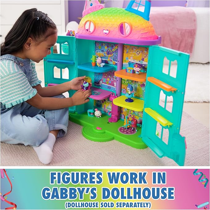 Gabby’s Dollhouse, 12-Piece Story Figures Gift Pack, with 6 Toy Figures & 6 Dollhouse Accessories Set, Kids Toys for Girls & Boys Ages 3+