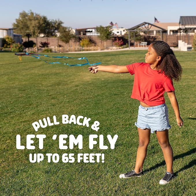 Chuckle & Roar - Thumb Kites - Fun and Energetic Kite Launching - Launch Kites Using Your Thumb - Durable Rubber Toy Launcher - Trendy Design - Ages 5 and up
