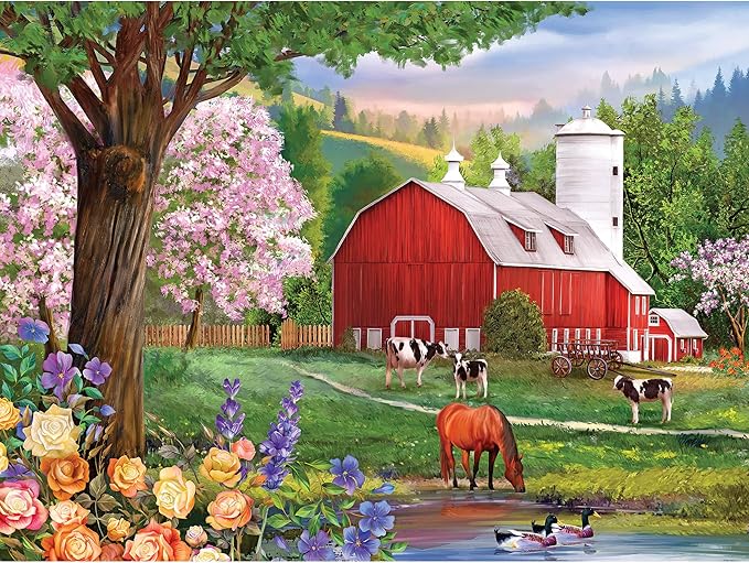 RoseArt - Puzzle Collector - Spring Morning - 300XL Piece Jigsaw Puzzle for Adults