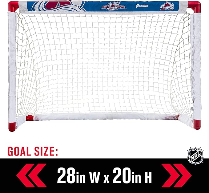 Franklin Sports NHL Mini Hockey Set - Kids Indoor Knee Hockey Goal, Ball, + 2 Stick Combo - Youth Team Indoor Toy Set - Official - Ages 3+