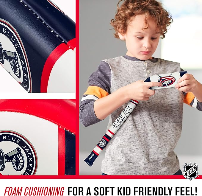Franklin Sports NHL Team Mini Soft Hockey Stick Set - NHL Team Soft Foam Mini Hockey Stick and Ball - Great Toy for Kids