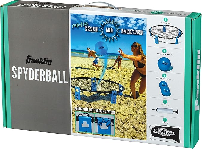 Franklin Sports Outdoor Game Sets – PicklePop + Spyderball – Includes Nets, Balls, Paddles + Carry Bags – Family Fun