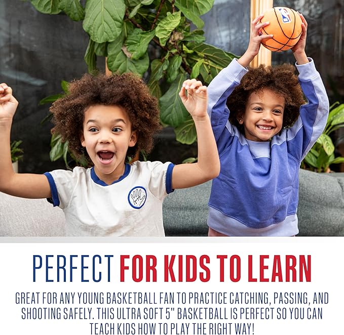 Franklin Sports MyFirst Soft Plush Sports Balls - Stuffed Plush Toy Basketball, Baseball + Football for Kids - NBA, MLB + NFL Indoor Soft Sports Balls - Fun Kids Toys + Room Decorations