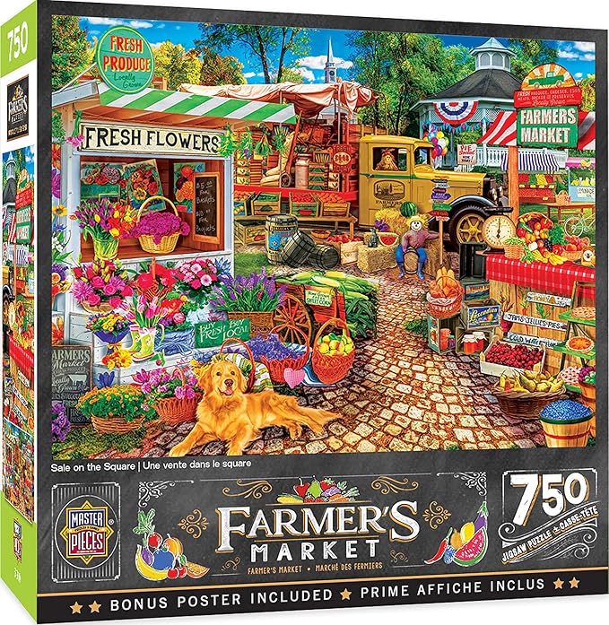 MasterPieces 750 Piece Jigsaw Puzzle for Adults and Family - Sale On The Square - 18"x24"