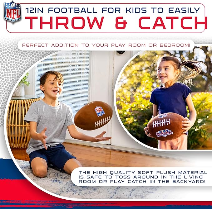 Franklin Sports MyFirst Soft Plush Sports Balls - Stuffed Plush Toy Basketball, Baseball + Football for Kids - NBA, MLB + NFL Indoor Soft Sports Balls - Fun Kids Toys + Room Decorations