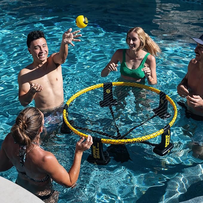 Spikeball Spikebuoy on Water Accessory – Play in The Pool or at The Beach – Use with Standard, Pro and Weekender Sets – Includes Leg Floats and Anchor Bag