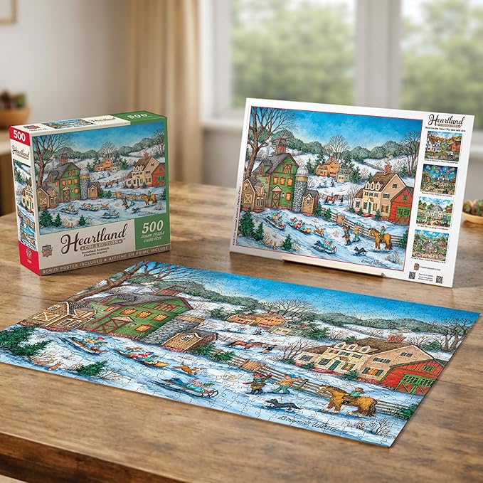 MasterPieces Heartland Collection - Snowball Ambush 550pc Puzzle