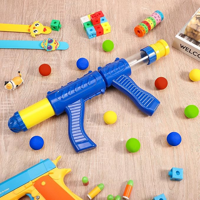 Sumind 48 Pieces Foam Balls Bulk Rounds Refill Balls Soft Foam Bullet Replacement Refill Pack for Blasters Guns for Kids Birthday Party Games Favors Gifts for Boys and Girls(Red, Blue, Green, Yellow)