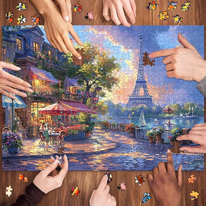 Jigsaw Puzzles for Adults 1000 Pieces, Interlock Perfectly No Dust, Impossible Difficult Hard Fun 1000 Piece Jigsaw Puzzles for Adults-1:1 Poster-Scenery Under The Tower
